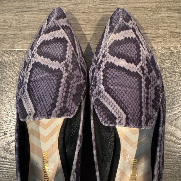 Nicholas Kirkwood Beya Loafers Grey Velvet Snakeskin 38.5 - Picture 4 of 5